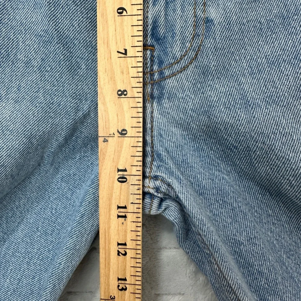 Abercrombie & Fitch Baggy Boot Mid Rise Jeans Light Wash Y2K 90s Womens 26/2 - Picture 9 of 10